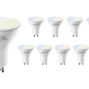 Aigostar Voordeelpak 10 stuks - WiFi LED GU10 - 5W CCT 3000K-6500K - Aigosmart