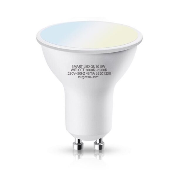 WiFi LED GU10 - 5W CCT 3000K-6500K - Aigosmart