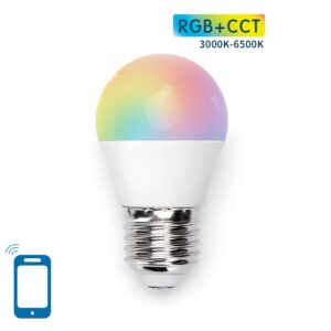 AigoSmart WiFi LED Lamp - E27 5W G45 - RGB+CCT alle lichtkleuren