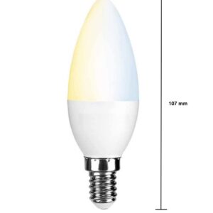 Voordeelpak 10 stuks - E14 WiFi LED kaarsLamp - 5W vervangt 41W