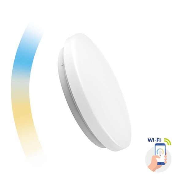 WiFi LED plafondlamp 50cm diameter - 36W Regelbaar 2700K tot 6500K