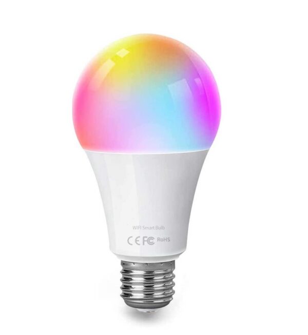 WiFi LED Lamp - E27 9W - RGB+CCT alle lichtkleuren - Bediening met de App