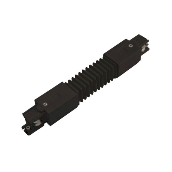 LED Railspot track connector zwart - Flexibel buigbaar- Universeel 3-Phase