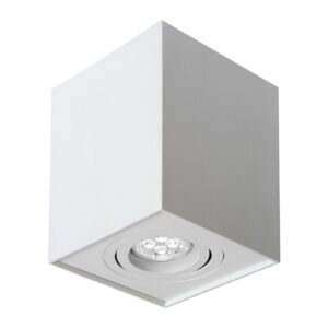 LED plafondspot - Cube vierkant - Wit - met GU10 fitting - kantelbaar - excl. LED spot