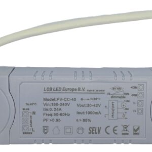 Dimbare LED driver 1-10V - voor 36W/40W LED paneel