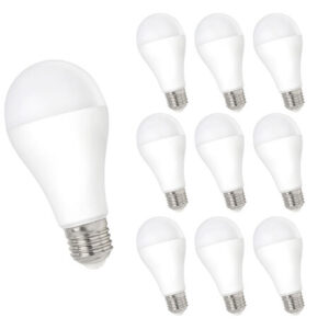 LCB Voordeelpak 10 stuks - LED lamp - E27 fitting - 10W vervangt 63W - 4000k helder wit licht