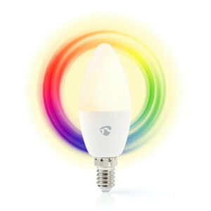 SmartLife WiFi LED lamp - E14 4,5W - RGB+Warm Wit licht